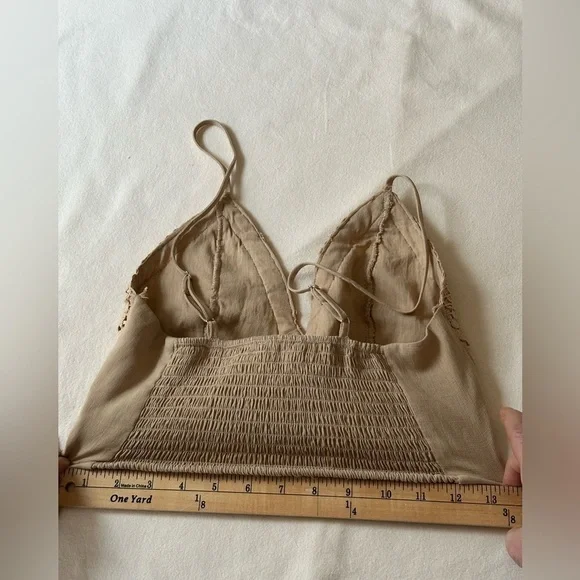 - Love Tree Crochet Top Size S Boho Coastal Bralette Beach Vacation Flirty Sexy - Picture 10 of 14